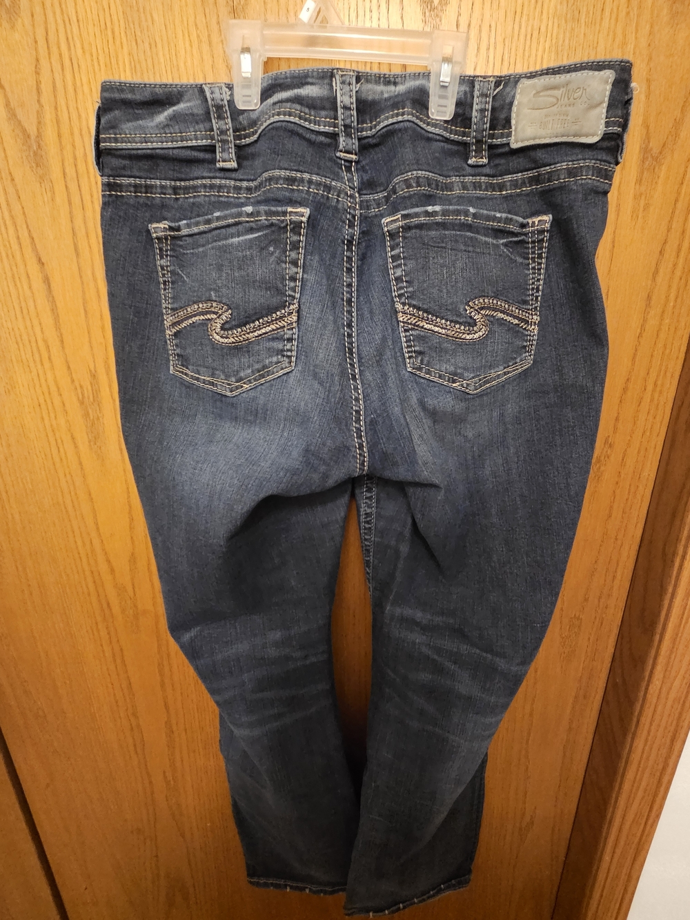 Silver Jeans Women's Straight-Leg Dark Wash Jeans - Picture 3 of 3